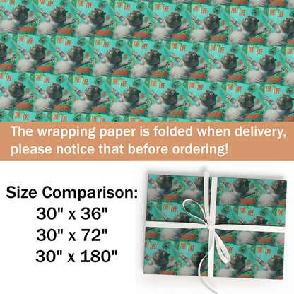 Baby Hippo Pop Music Aesthetic Gift Wrap