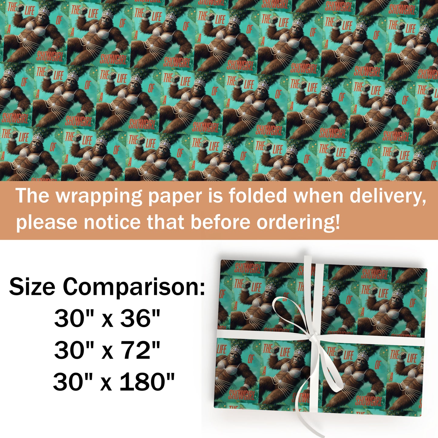 Bigfoot Taylor Swift Inspired Gift Wrap