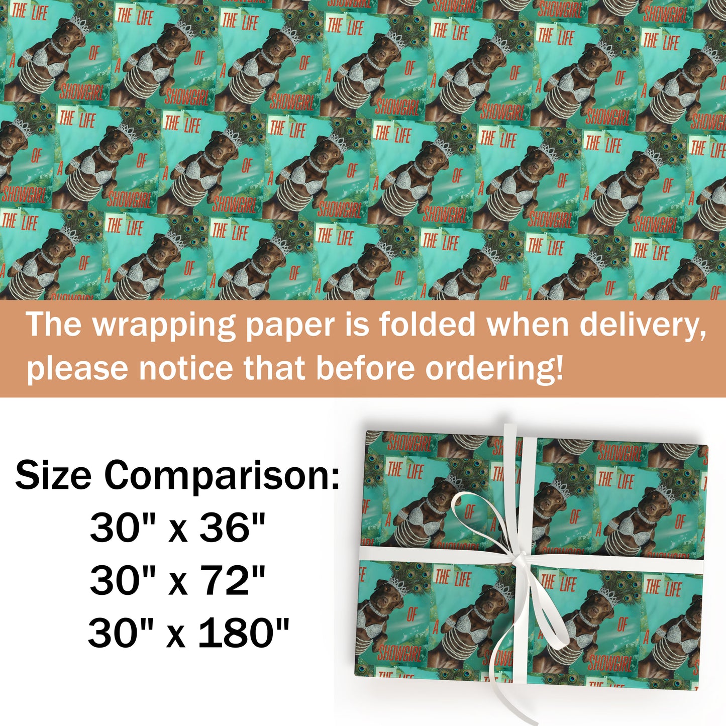 Chocolate Lab Retro Pop Star Wrapping Paper