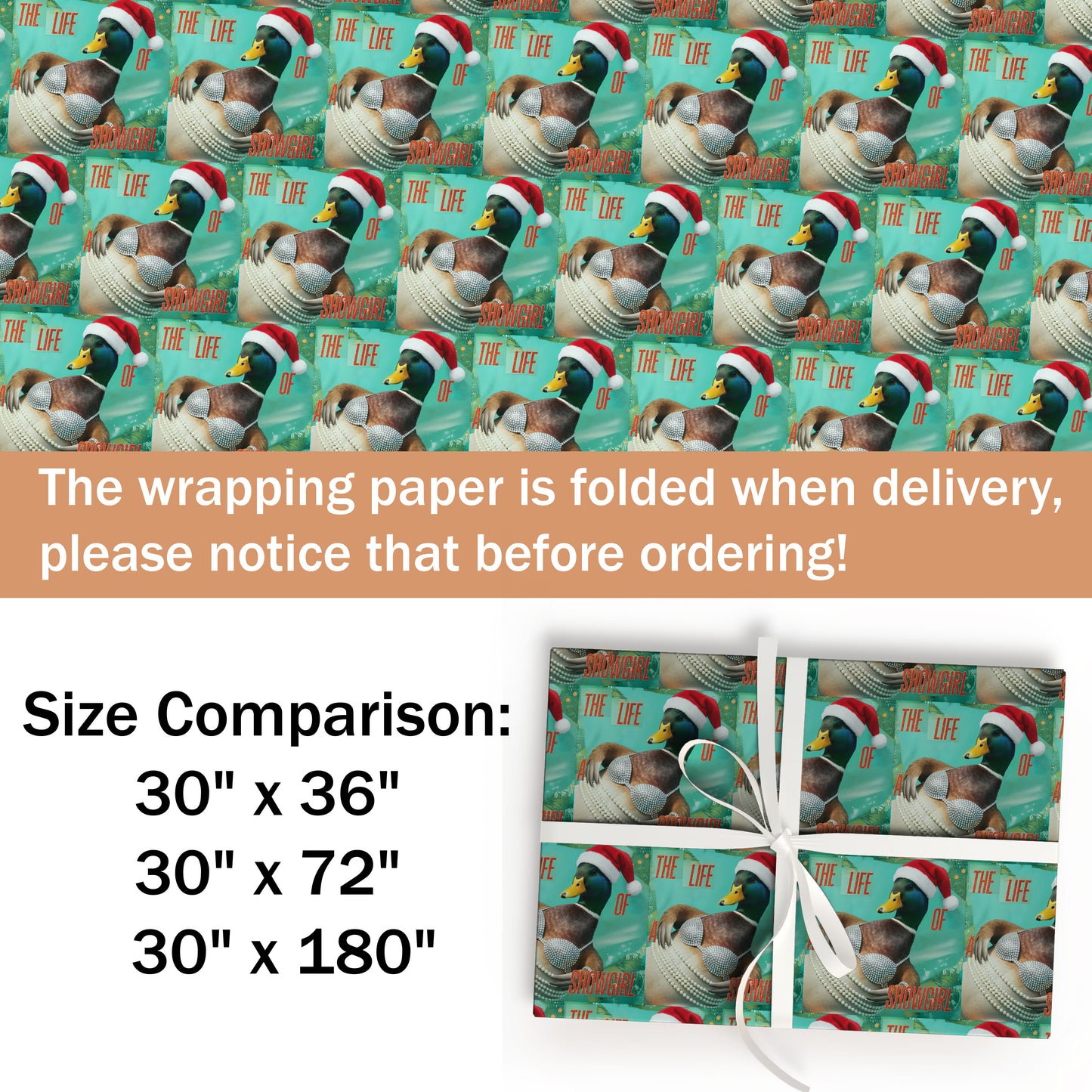 Mallard Swiftie Pop Music Gift Wrap