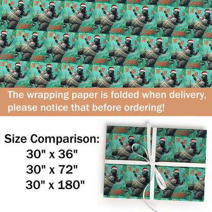 Godzilla Glam Pop Star Gift Wrap