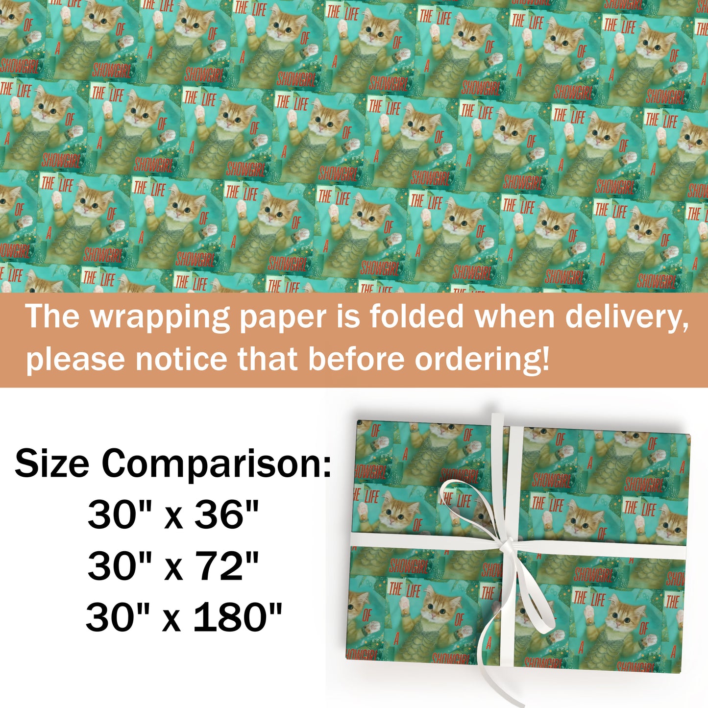 Kitty Taylor Swift Showgirl Wrapping Paper