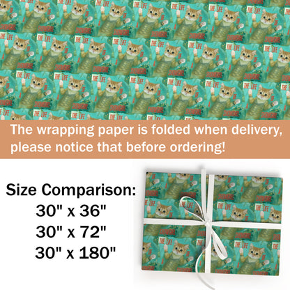 Kitty Taylor Swift Showgirl Wrapping Paper