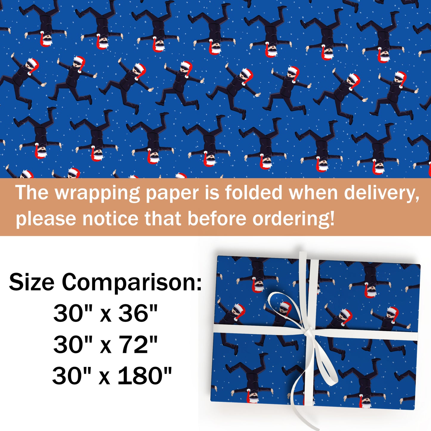 Demon Slayer Christmas Wrapping Paper Sheets