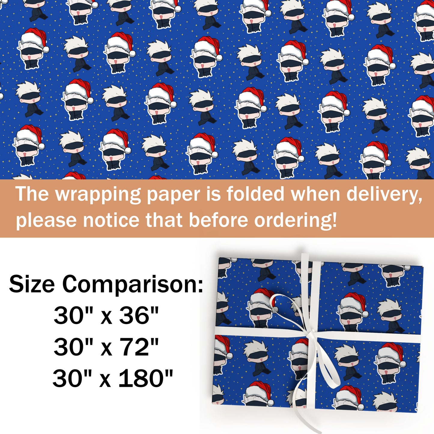 Jujutsu Kaisen Christmas Wrapping Paper