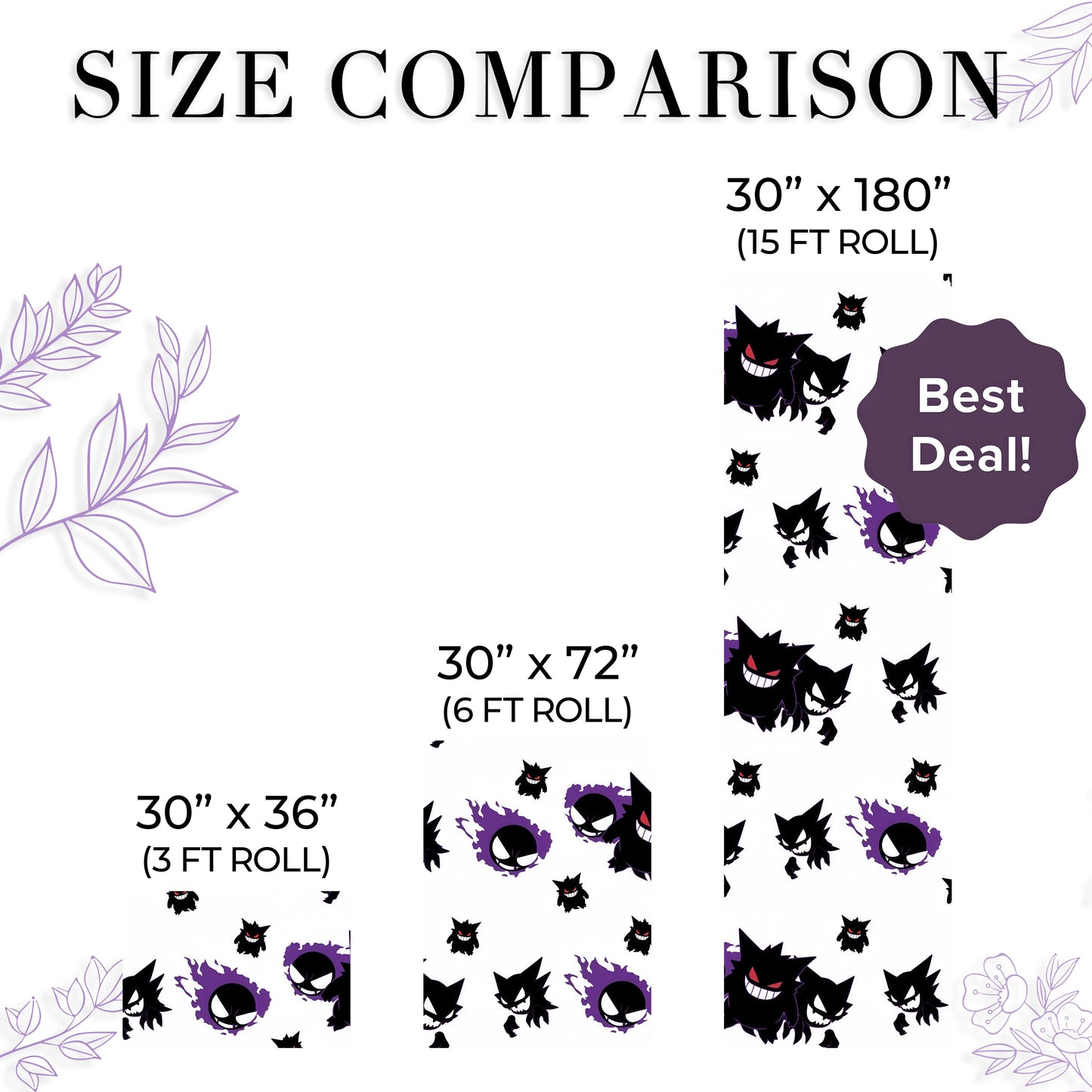 Gengar Evolution Wrapping Paper Sheets