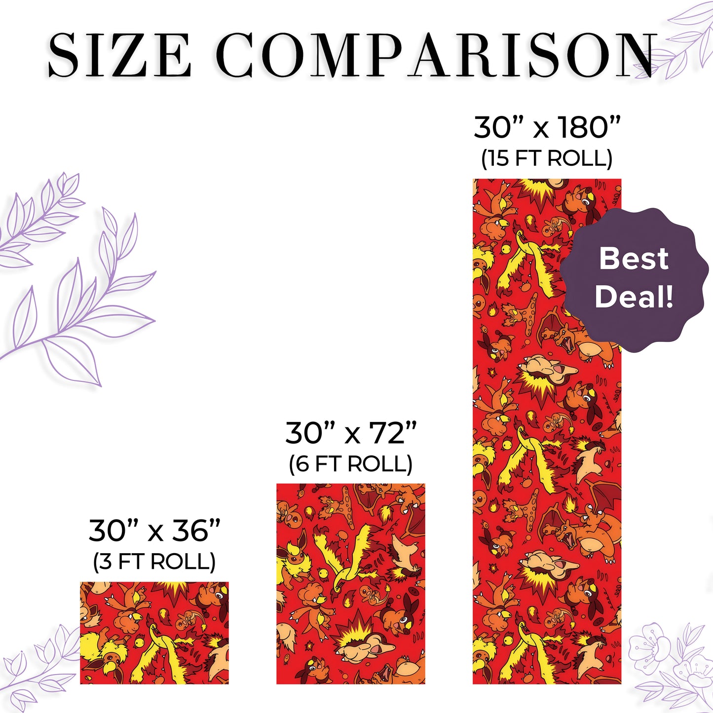 Charizard Lizardon Japanese Anime Xmas Gift Wrap