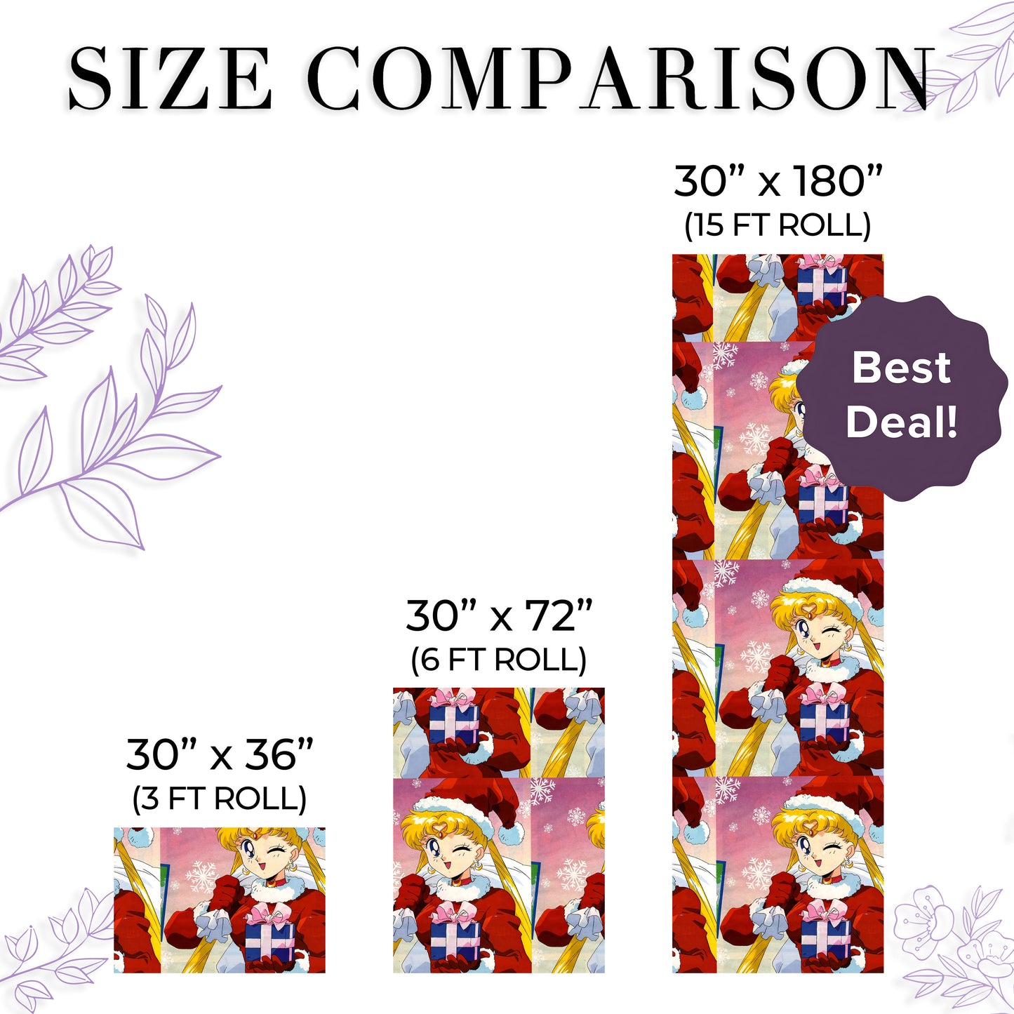 Sailor Moon Christmas Wrapping Paper