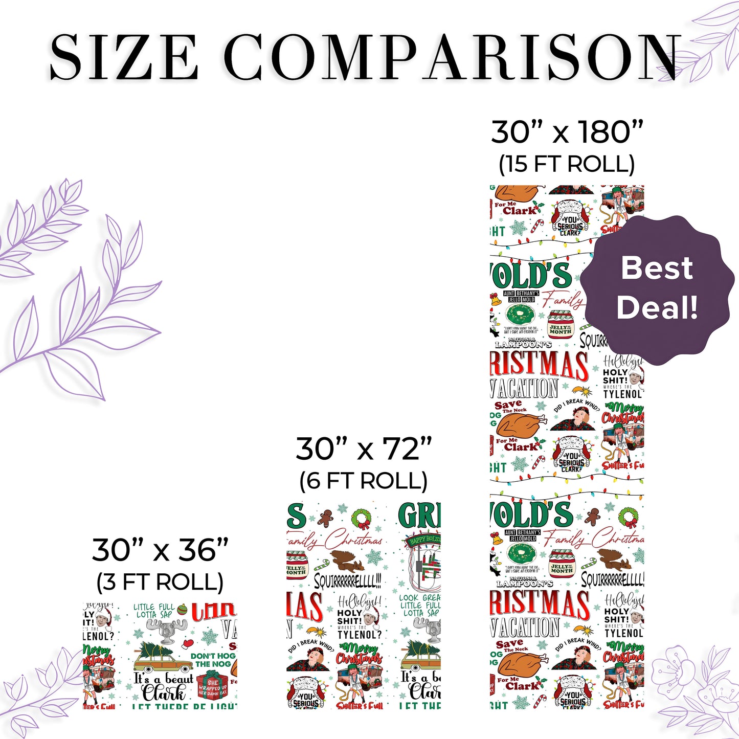 National Lampoon's Christmas Vacation Classic Movie Gift Wrap