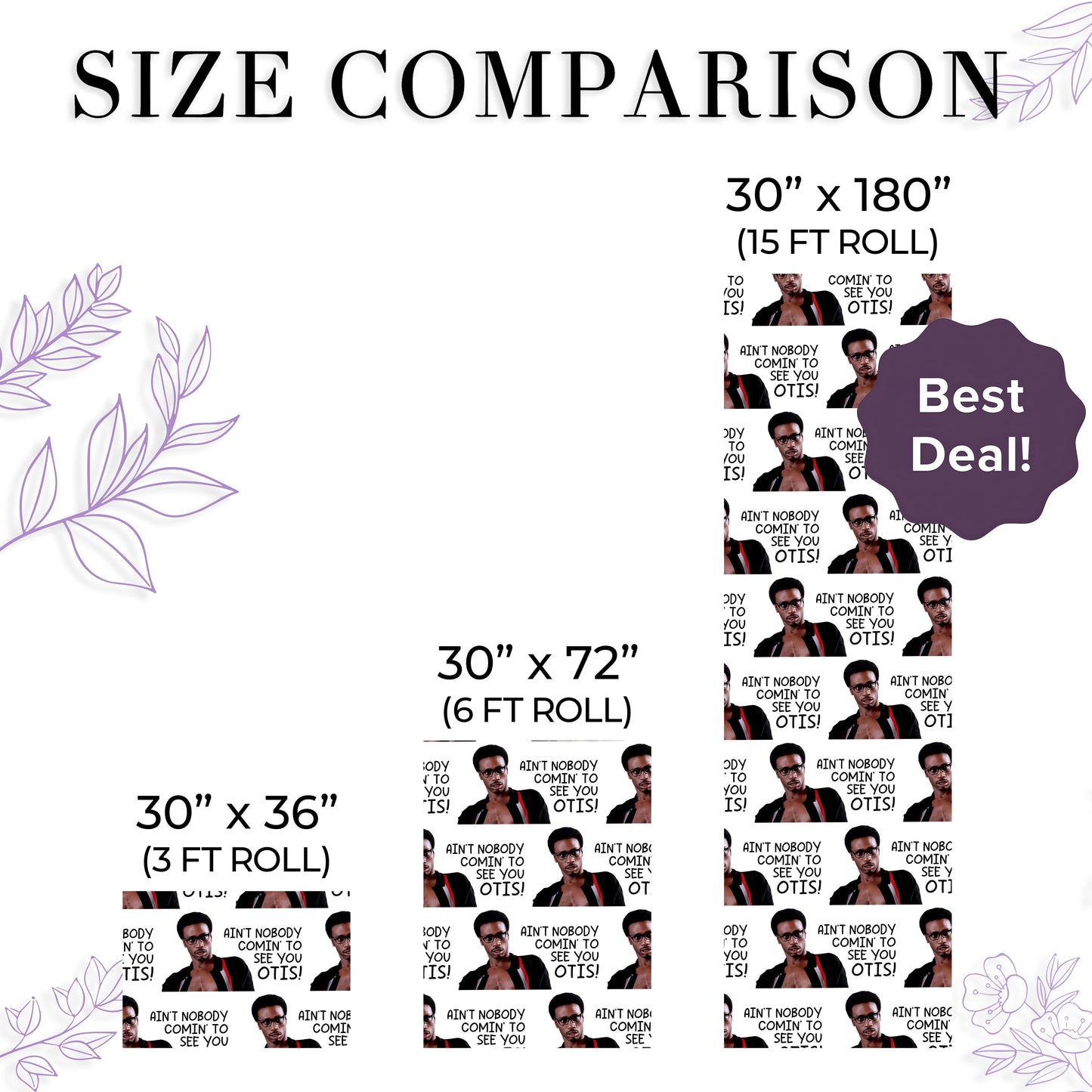 The Temptations Christmas Wrapping Paper Roll