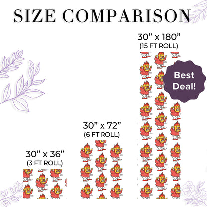 Heat Miser The Year Without a Santa Claus Wrapping Paper