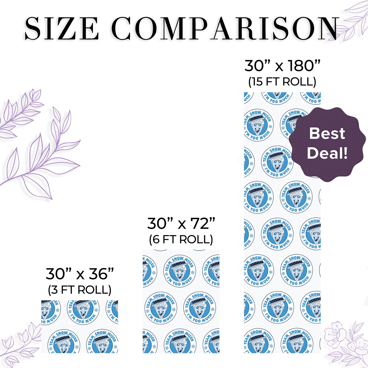 The Year Without a Santa Claus Team Snow Miser Wrapping Paper