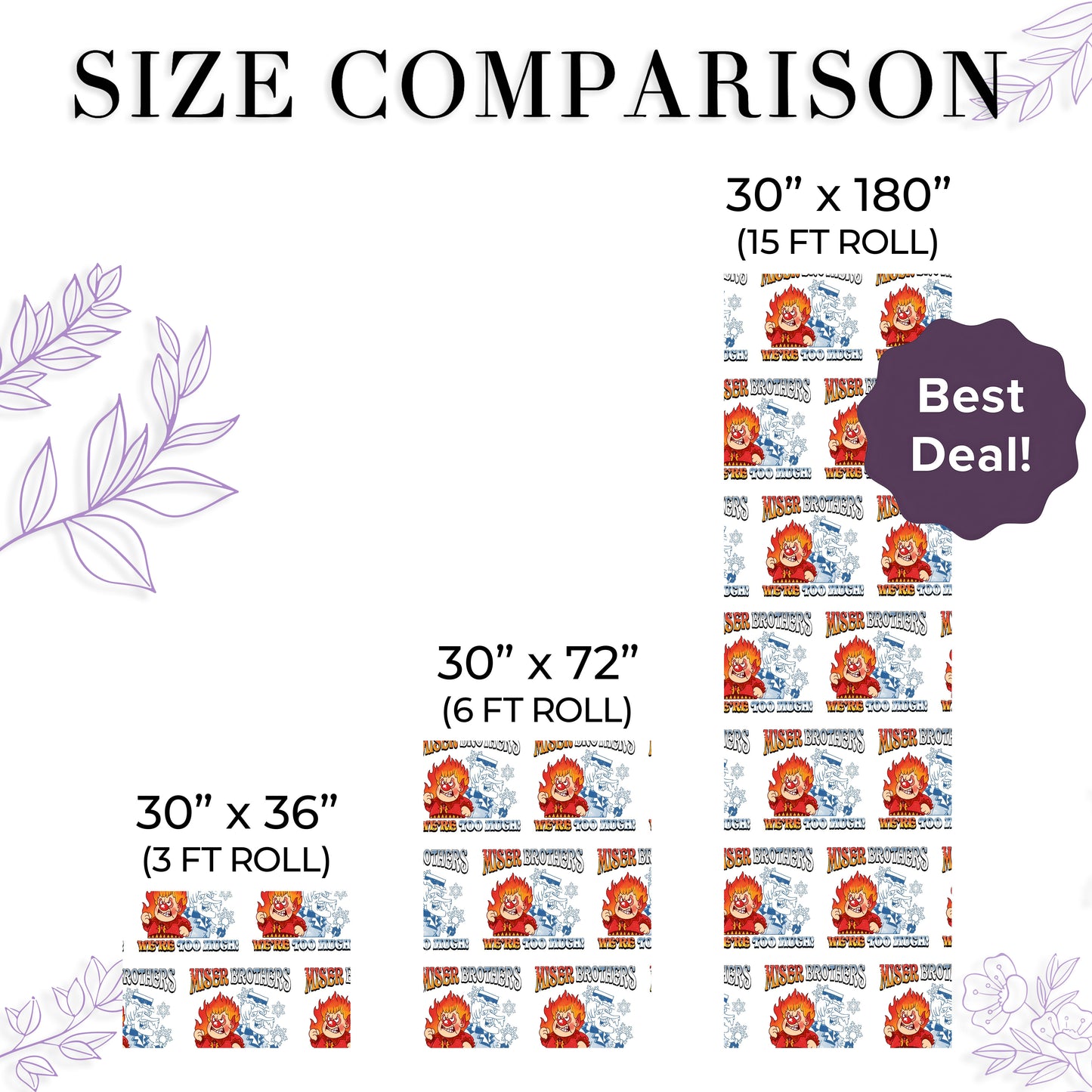 The Year Without a Santa Claus Miser Brother Wrapping Paper