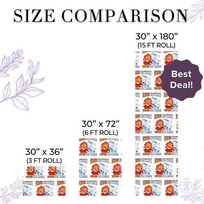 The Year Without a Santa Claus Miser Brother Wrapping Paper