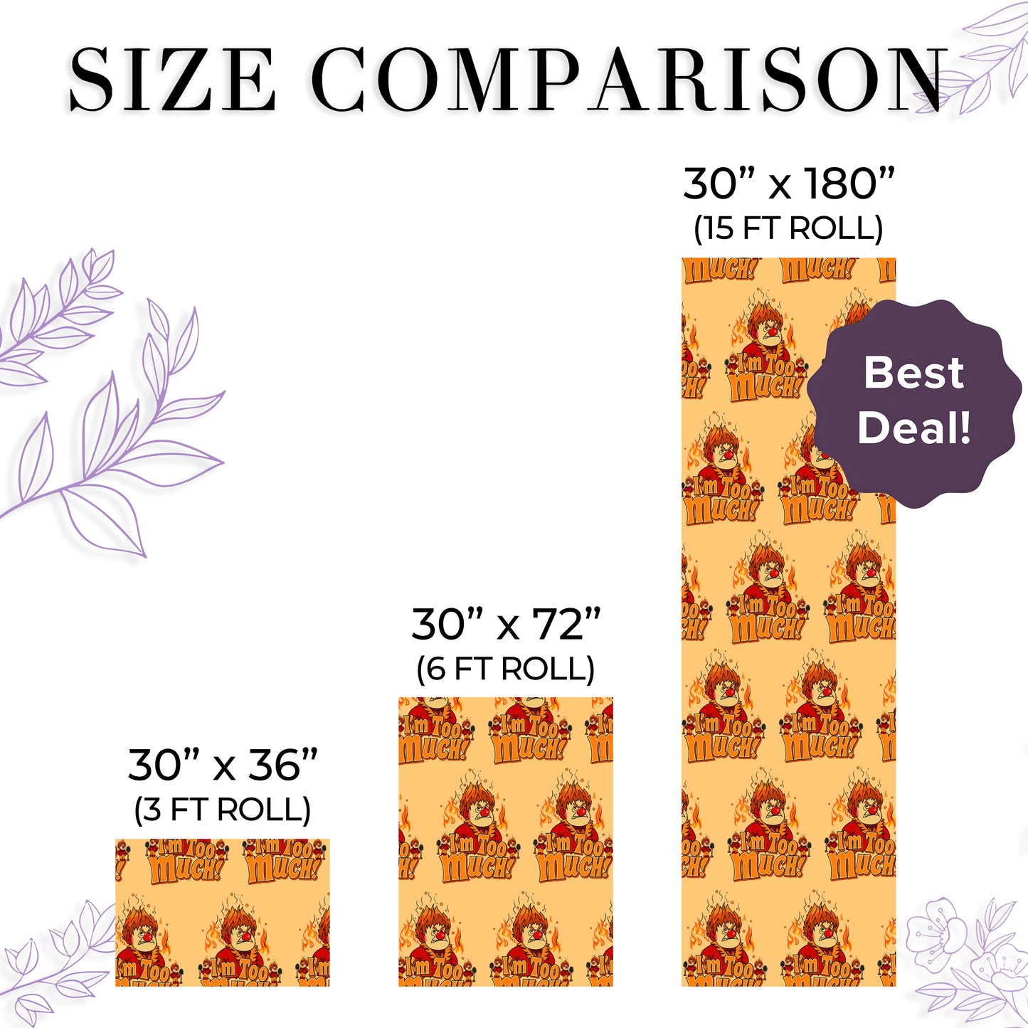 The Year Without a Santa Claus Wrapping Paper Rolls