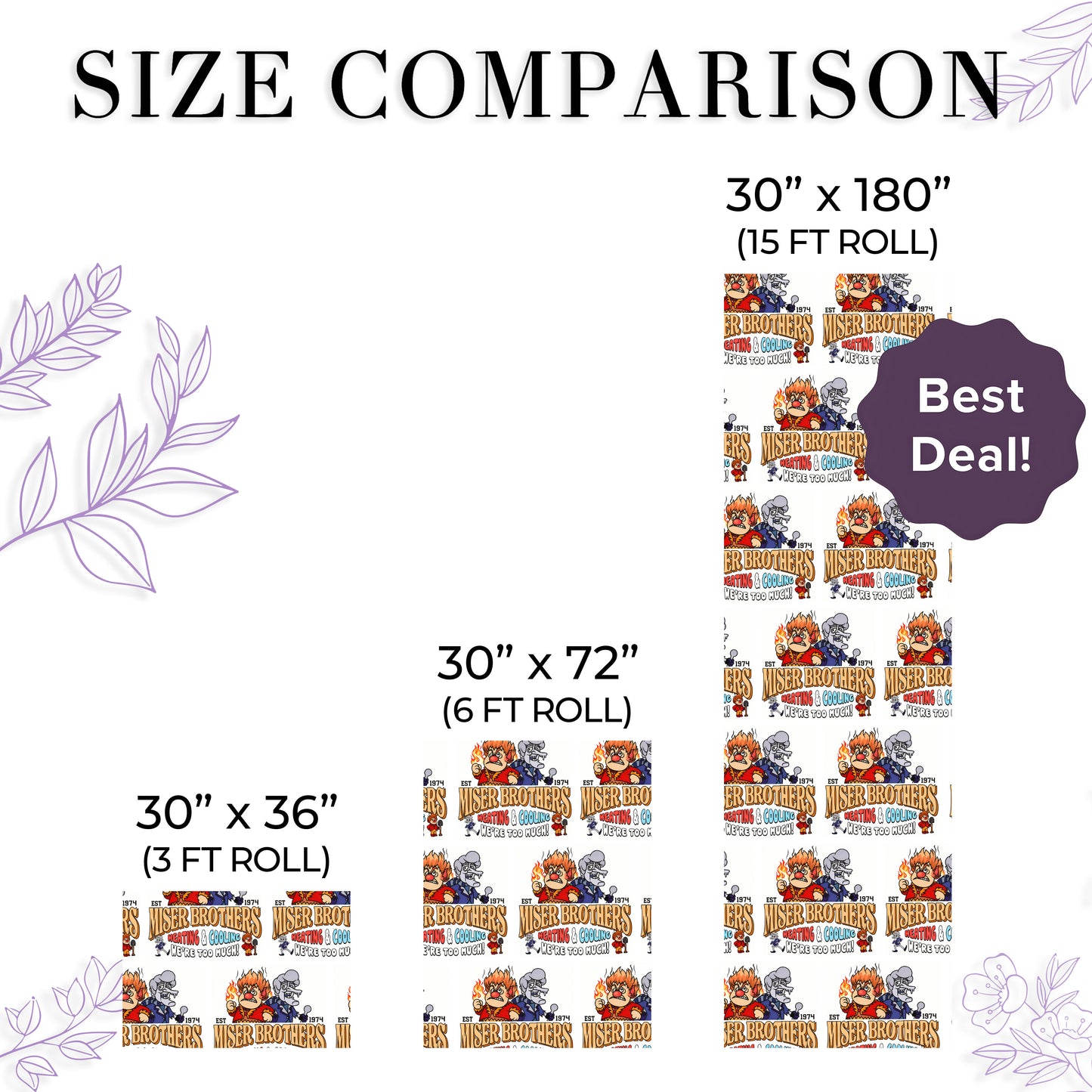 The Year Without a Santa Claus Christmas Wrapping Paper Sheets