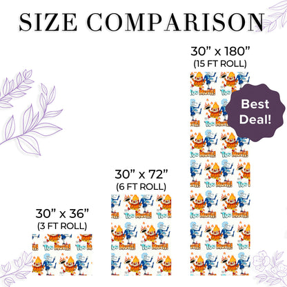 A Miser Brothers' Christmas Wrapping Paper