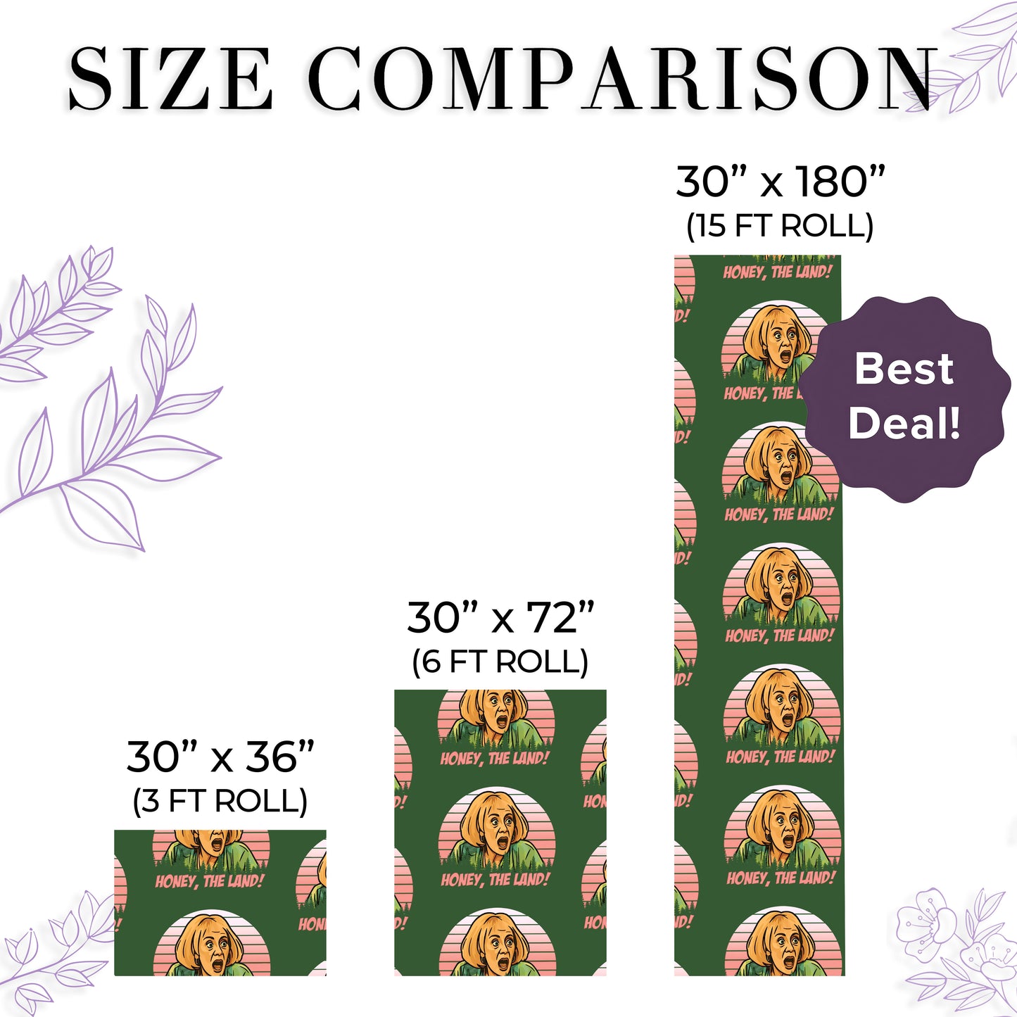 Honey, The Land! Wrapping Paper