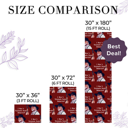 Lonesome Dove Christmas Wrapping Paper Roll