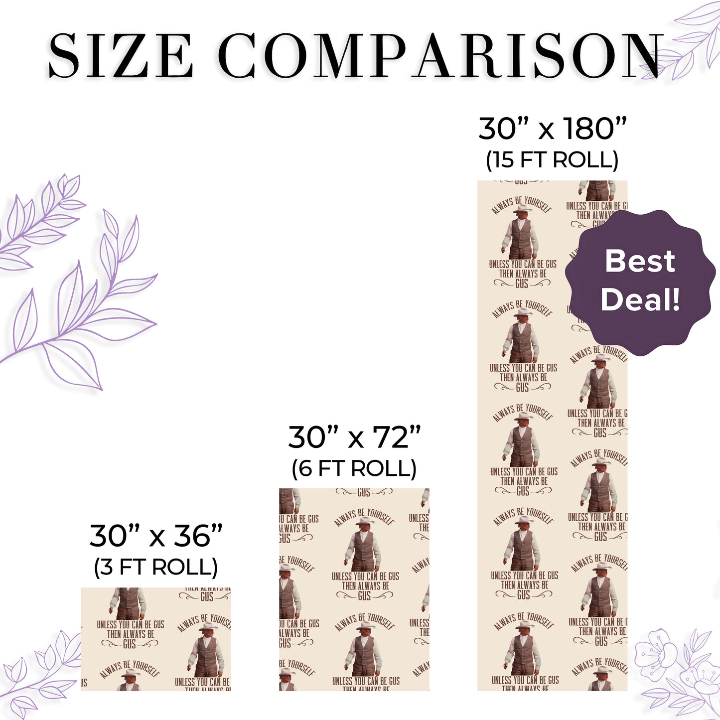 Lonesome Dove Xmas Wrapping Paper