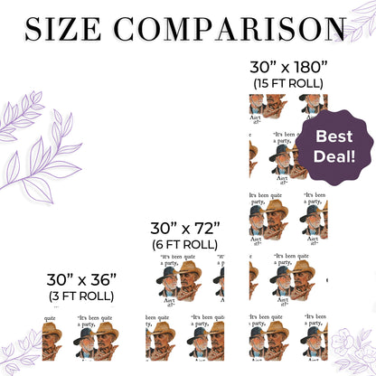 Lonesome Dove Xmas Holiday Gift Wrap