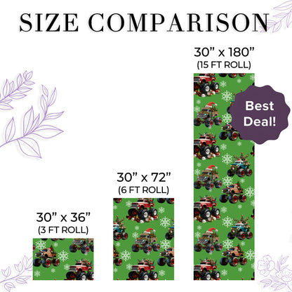Monster Trucks Wrapping Paper