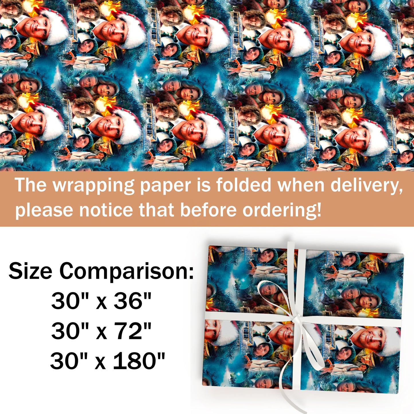 National Lampoon's Christmas Vacation Wrapping paper, Clark Griswold Gift Wrap Sheet