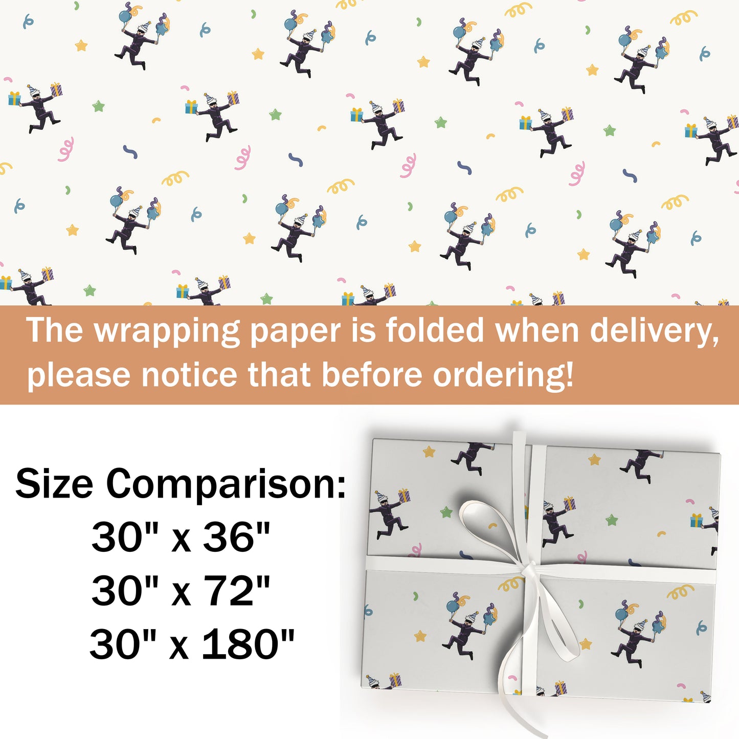 Satoru Gojo Jujutsu Kaisen Gift Wrap