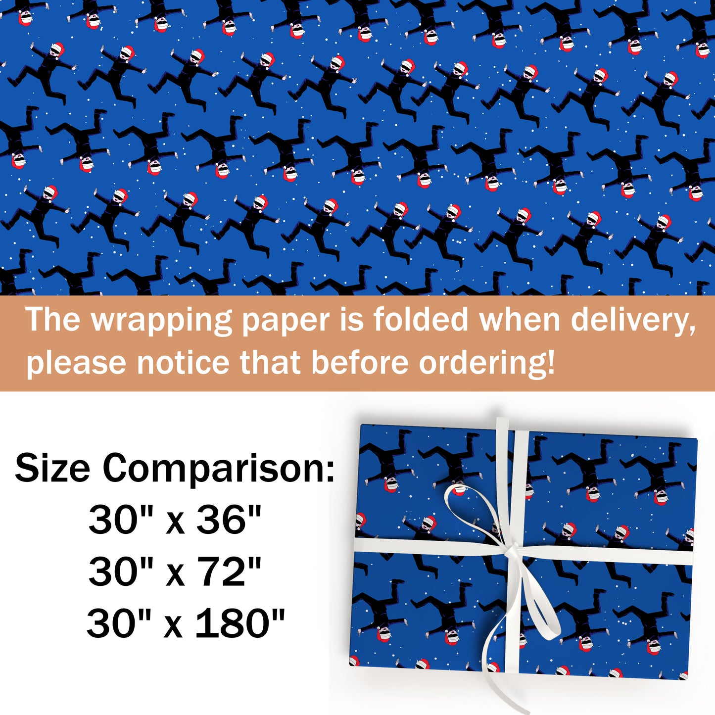 Satoru Gojo Anime Christmas Gift Wrap Paper