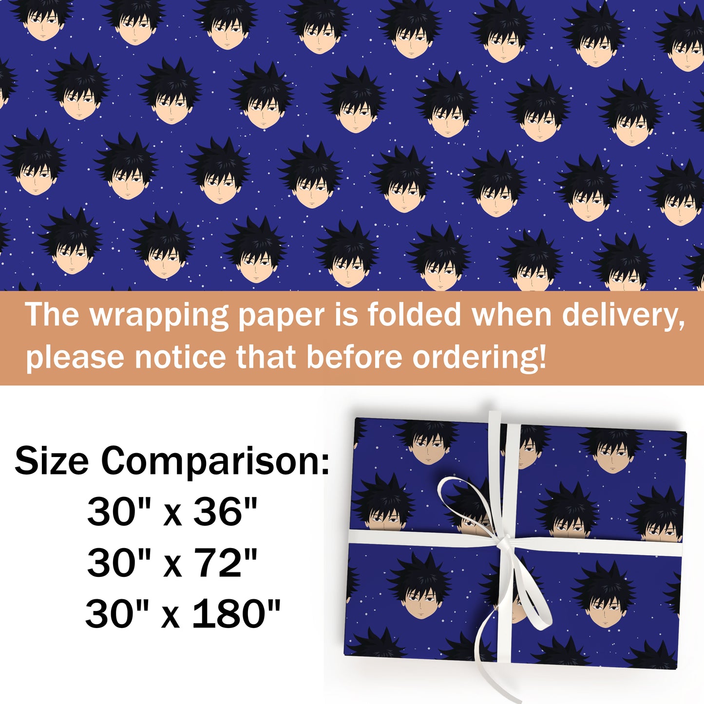 Megumi Fushiguro Wrap Paper Anime Fan