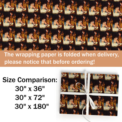 Twilight Holy Family Wrapping Paper Gothic Gift Wrap