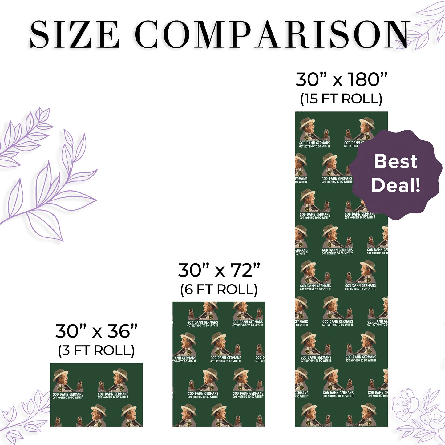 Bandit Buford T Justice Wrapping Paper