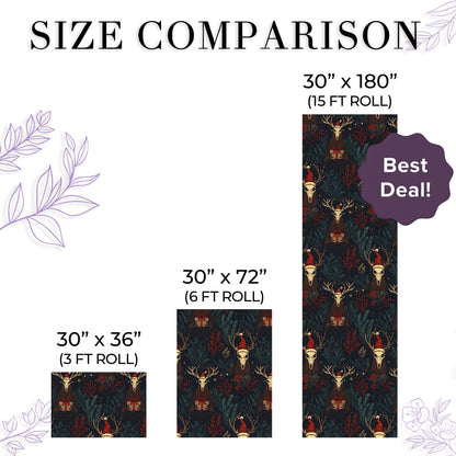 Reindeer Gothic Wrapping Paper