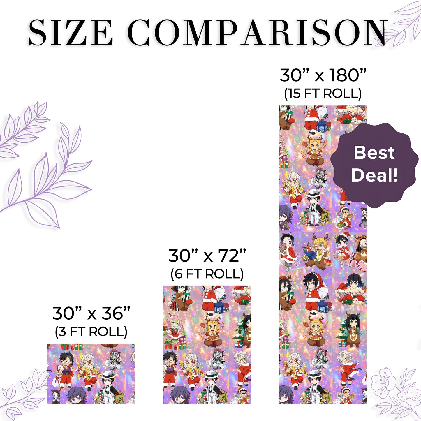 Demon Slayer for Xmas Holiday Gift Wrap