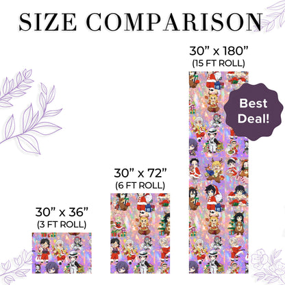 Demon Slayer for Xmas Holiday Gift Wrap