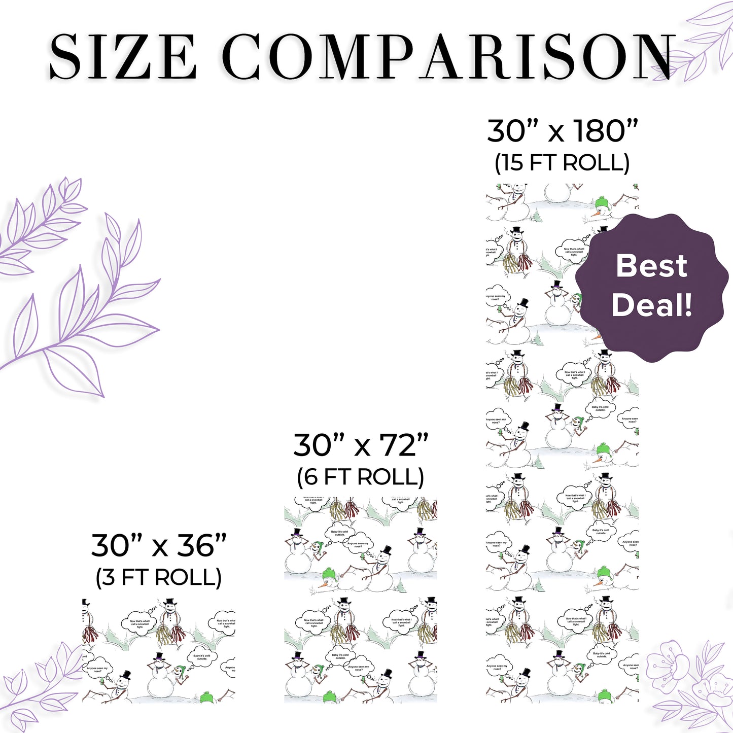 Snowman Wrapping Paper