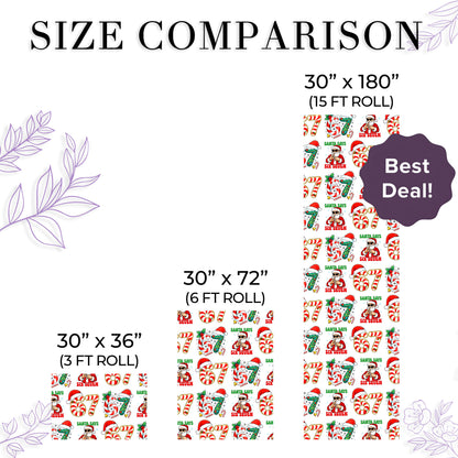 67 Meme Santa Wrapping Paper