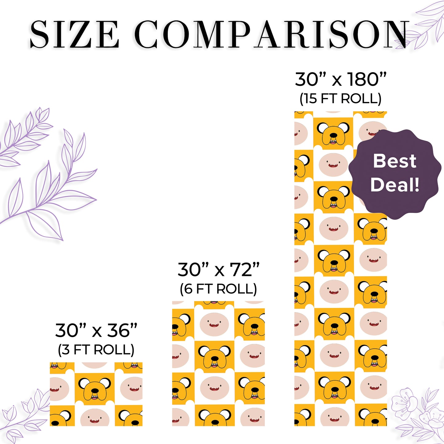 Adventure Time Xmas Wrapping Paper Roll