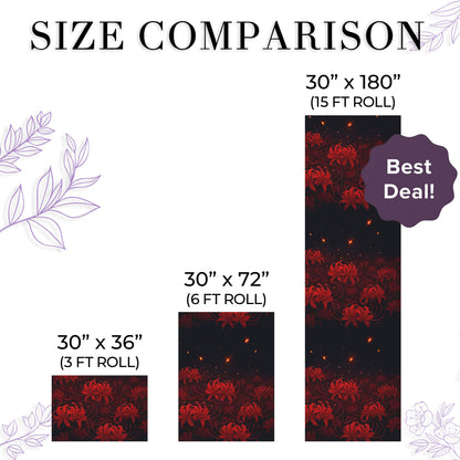 Red Spider Lily Wrapping Paper