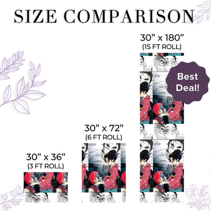 Demon Slayer for Xmas Holiday Gift Wrap