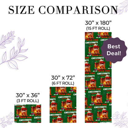 Cheerful Santa Xmas Wrapping Paper for Fun Gifts