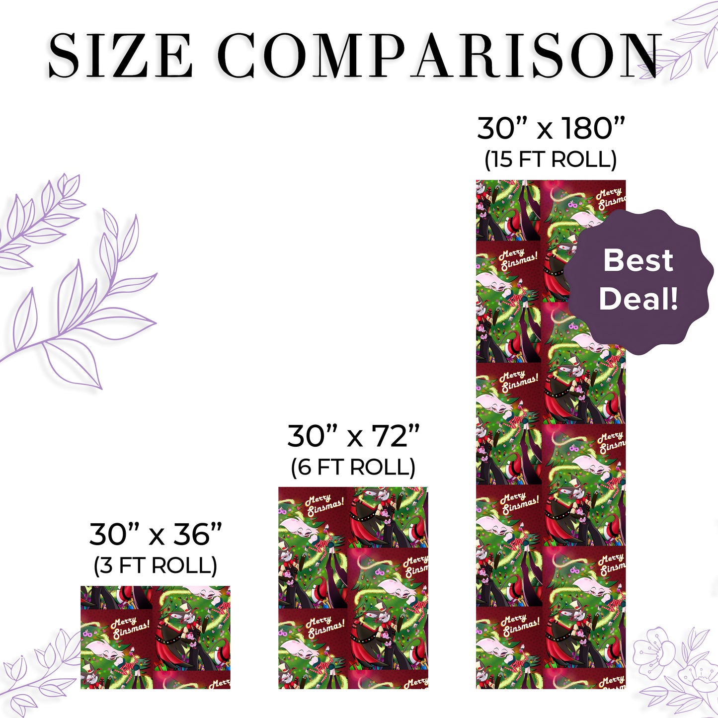 Hazbin Hotel Wrapping Paper Christmas Gifts
