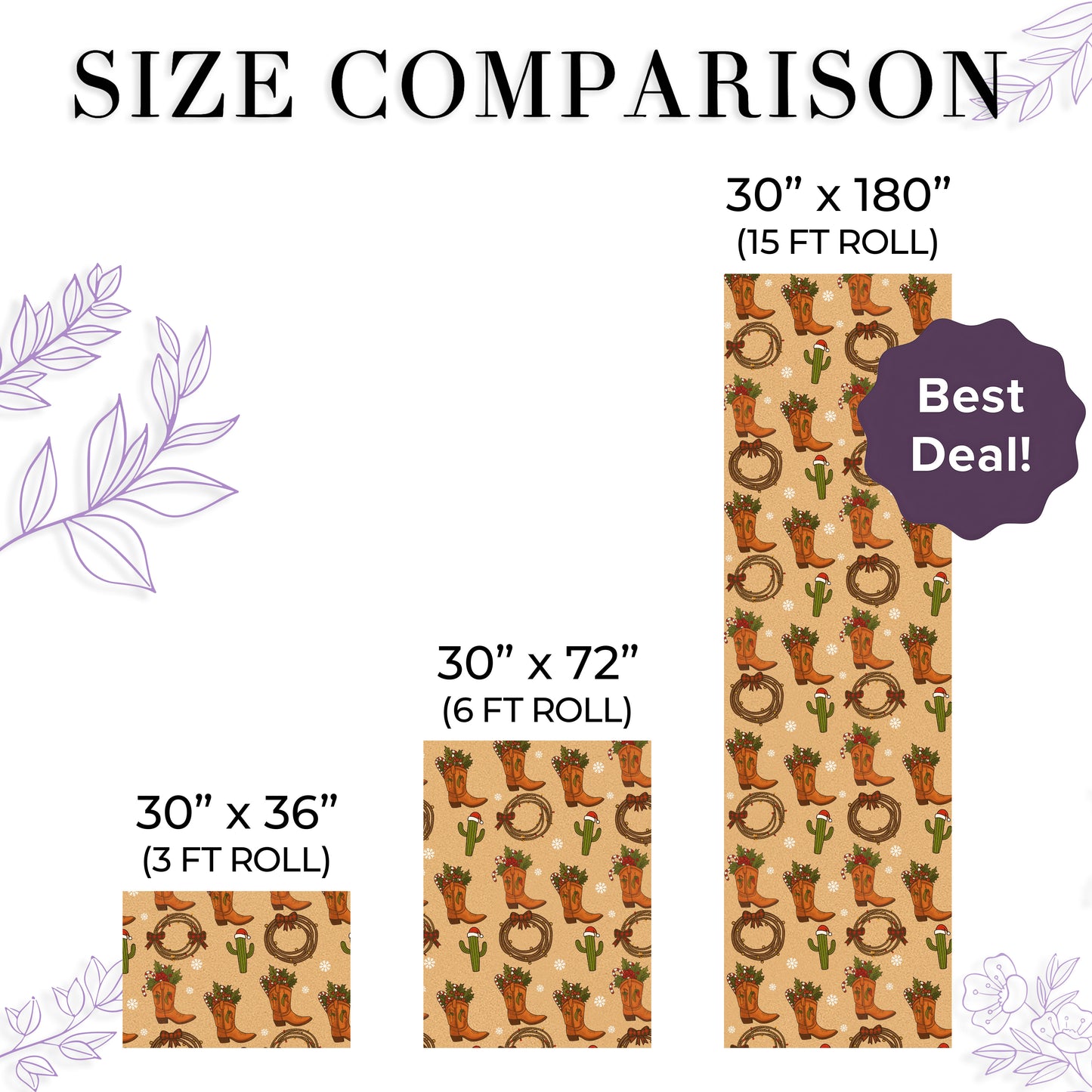 Cowboy Christmas Wrapping Paper