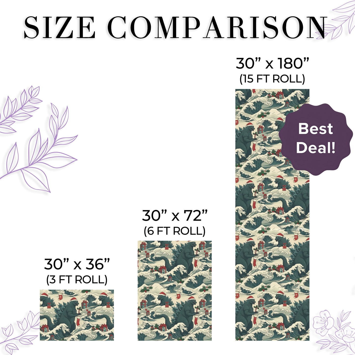 Godzilla Wrapping Paper Roll