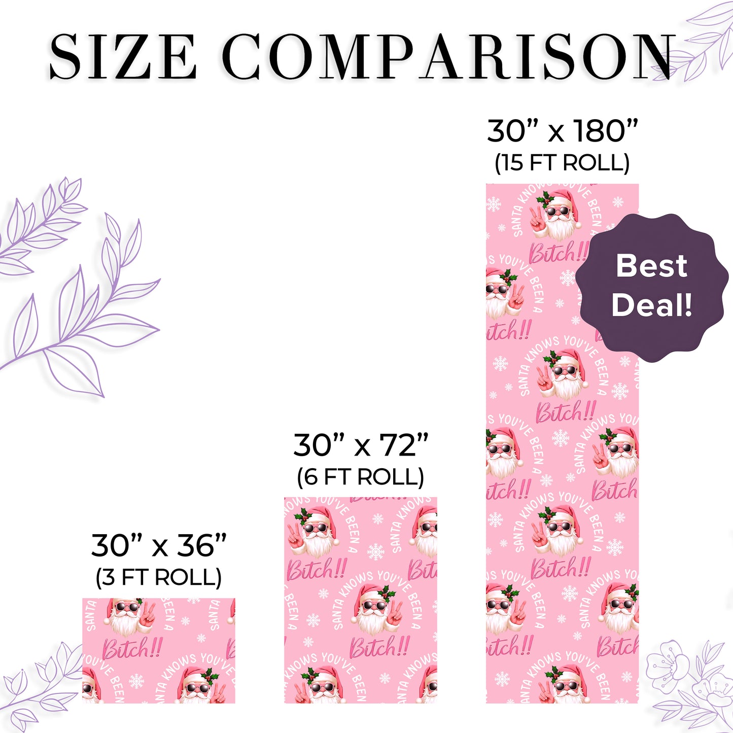 Santa Knows Wrapping Paper