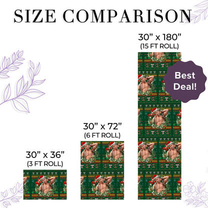 Robert Irwin Christmas Wrapping Paper Roll