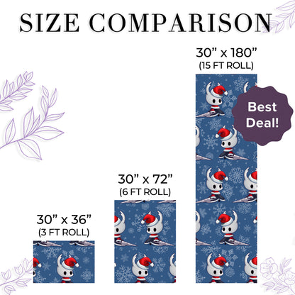 Hollow Knight Holiday Wrap Silksong Game Theme Christmas Paper