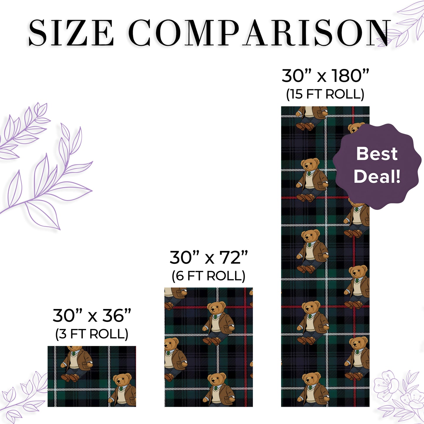 Bear Christmas Wrapping Paper