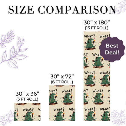 Black Cat Christmas Wrapping Paper