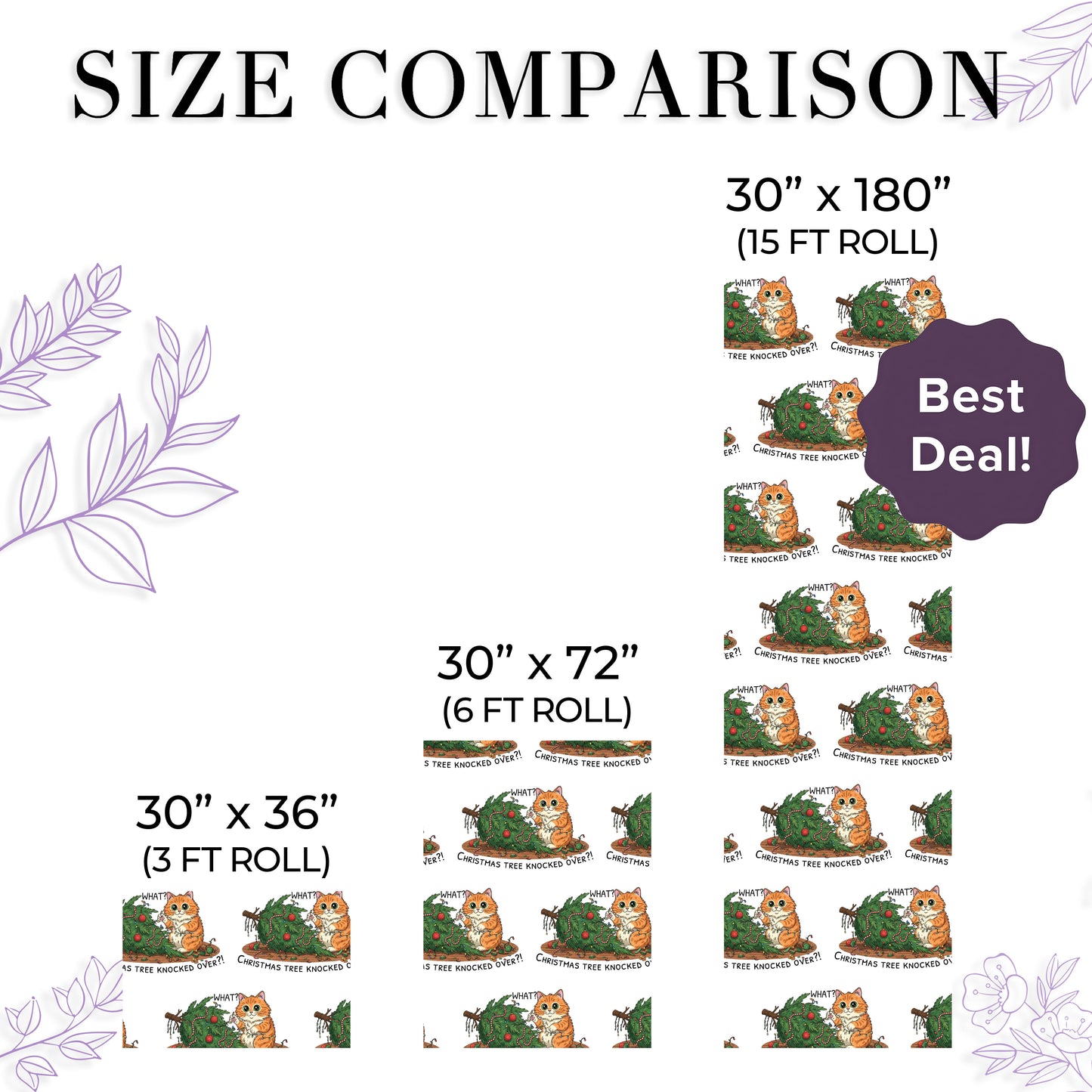 Cute Cat Lover Christmas Wrapping Paper